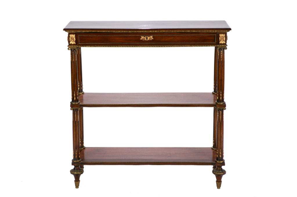 FRENCH MAHOGANY THREE TIER OPEN SERVER (1 of 3)