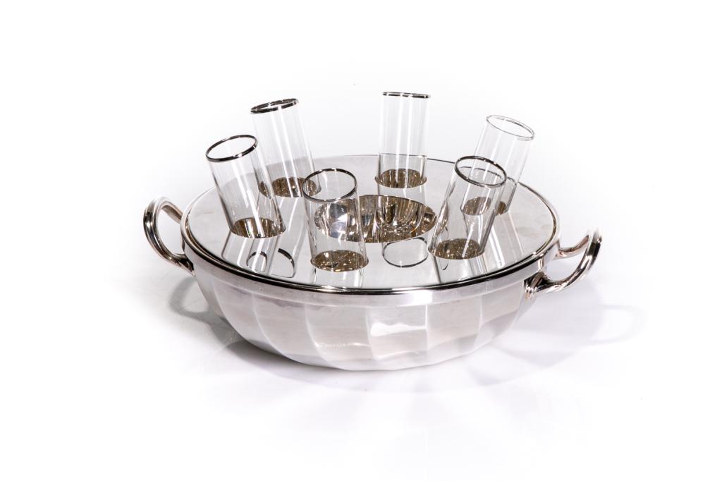 ITALIAN SILVERPLATE CAVIER & VODKA SERVER (1 of 4)