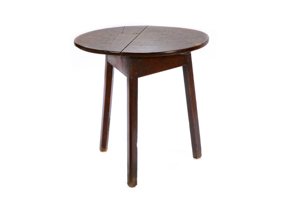EARLY ENGLISH THREE LEG CRICKET TABLE (1 of 3)