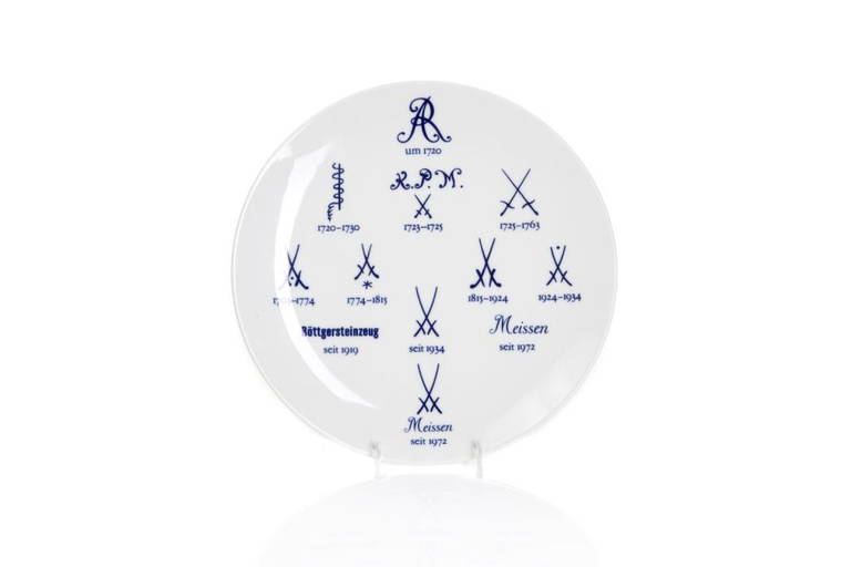 Meissen Porcelain History Of Marks Plate