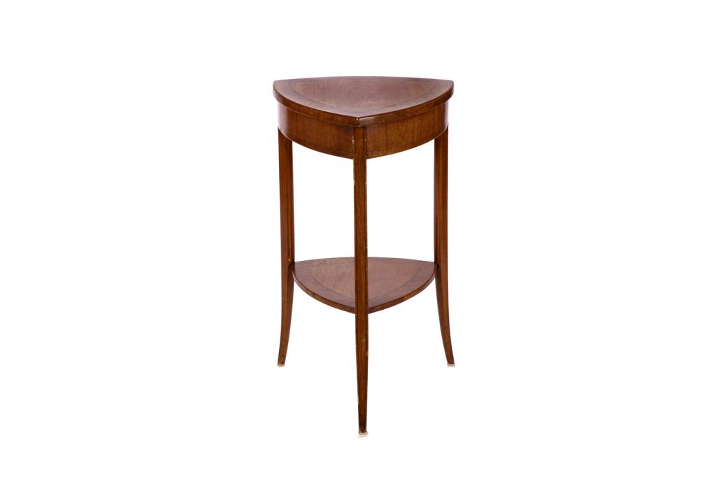 ENGLISH MAHOGANY TREFOIL FORM TWO-TIER STAND (1 of 1)