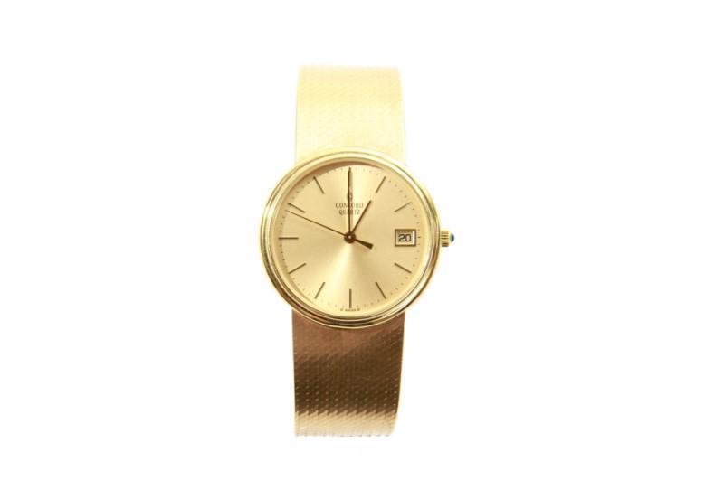 MEN'S CONCORD QUARTZ GOLD WRISTWATCH, 76g (1 of 5)