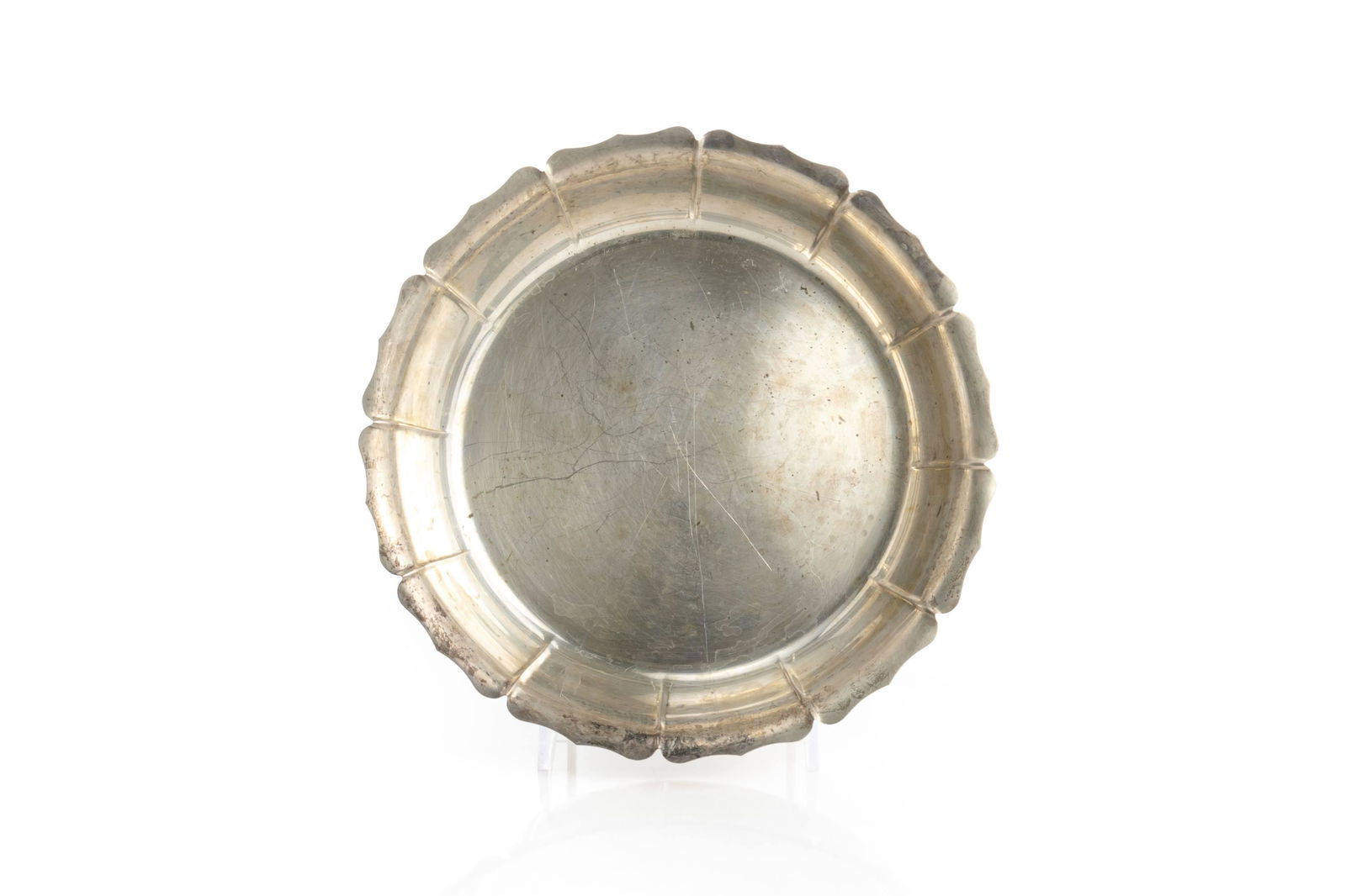 LUNT SILVER SCALLOPED BOWL, 532g (1 of 4)