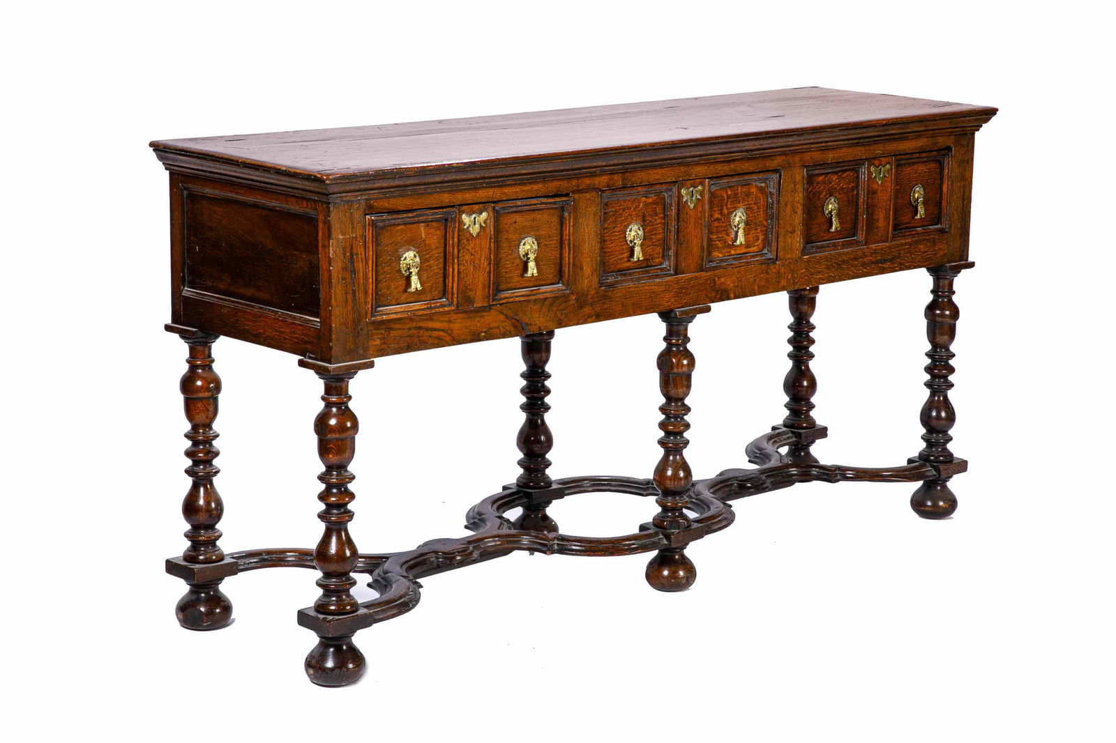 19TH C ENGLISH OAK SIDEBOARD (1 of 7)