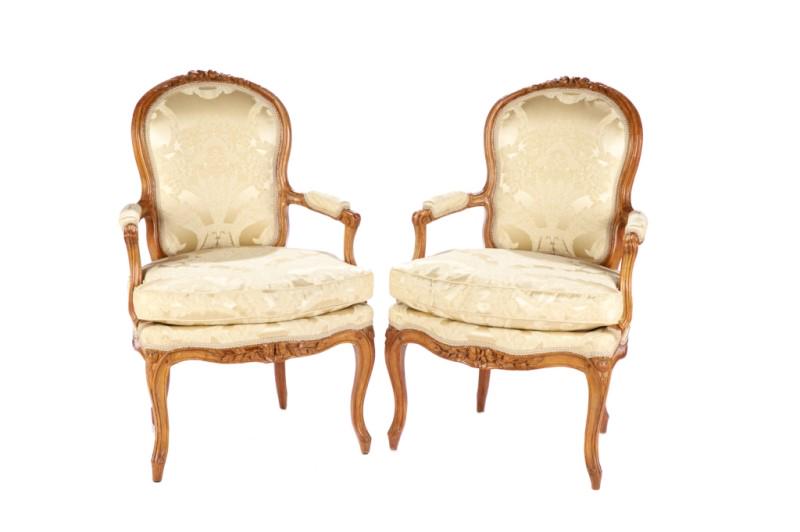 PAIR OF LOUIS XV ARMCHAIRS (1 of 4)