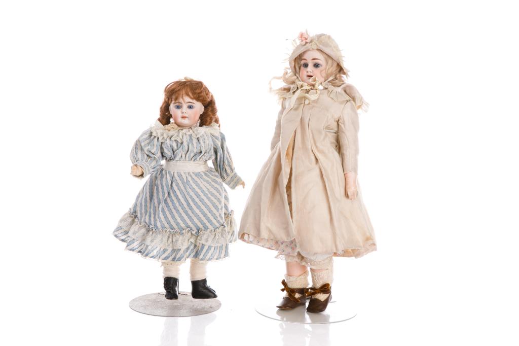 TWO 19TH C BAHR & PROSCHILD BISQUE DOLLS (1 of 5)