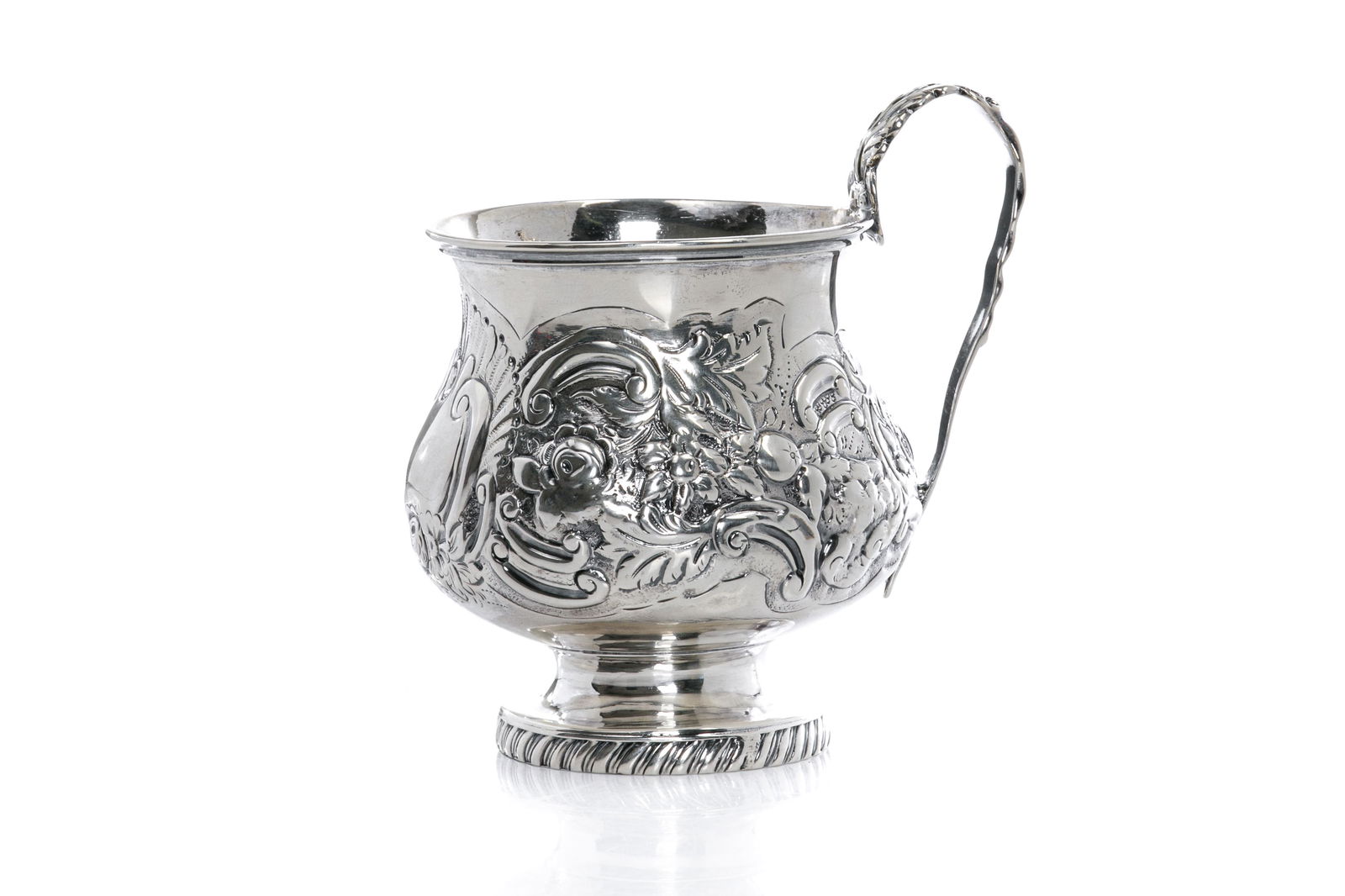 WILLIAM IV ENGLISH SILVER CHRISTENING CUP, 114g (1 of 5)