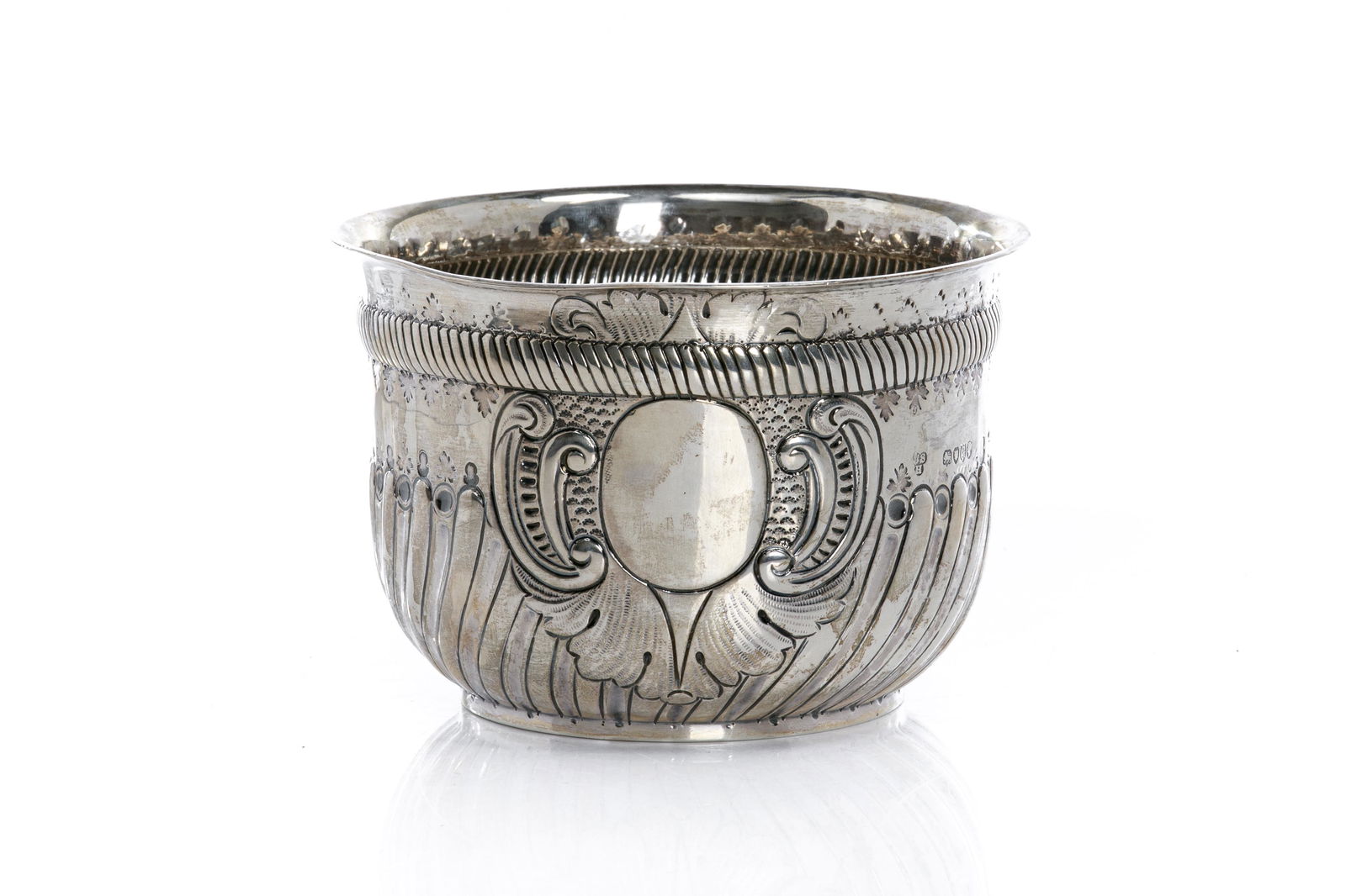 VICTORIAN SILVER WASTE BOWL, 231g (1 of 5)