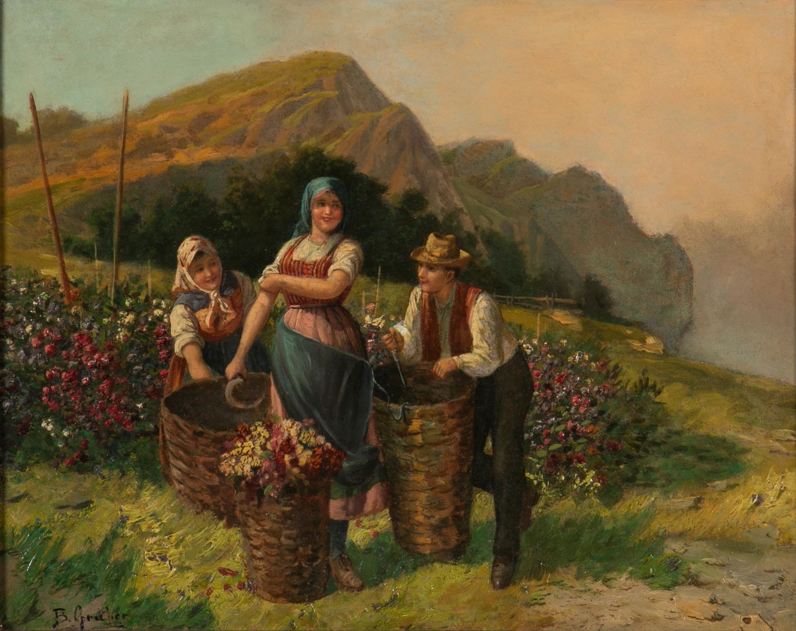 B. GRUBER (Continental School, 19/20th C) (1 of 5)