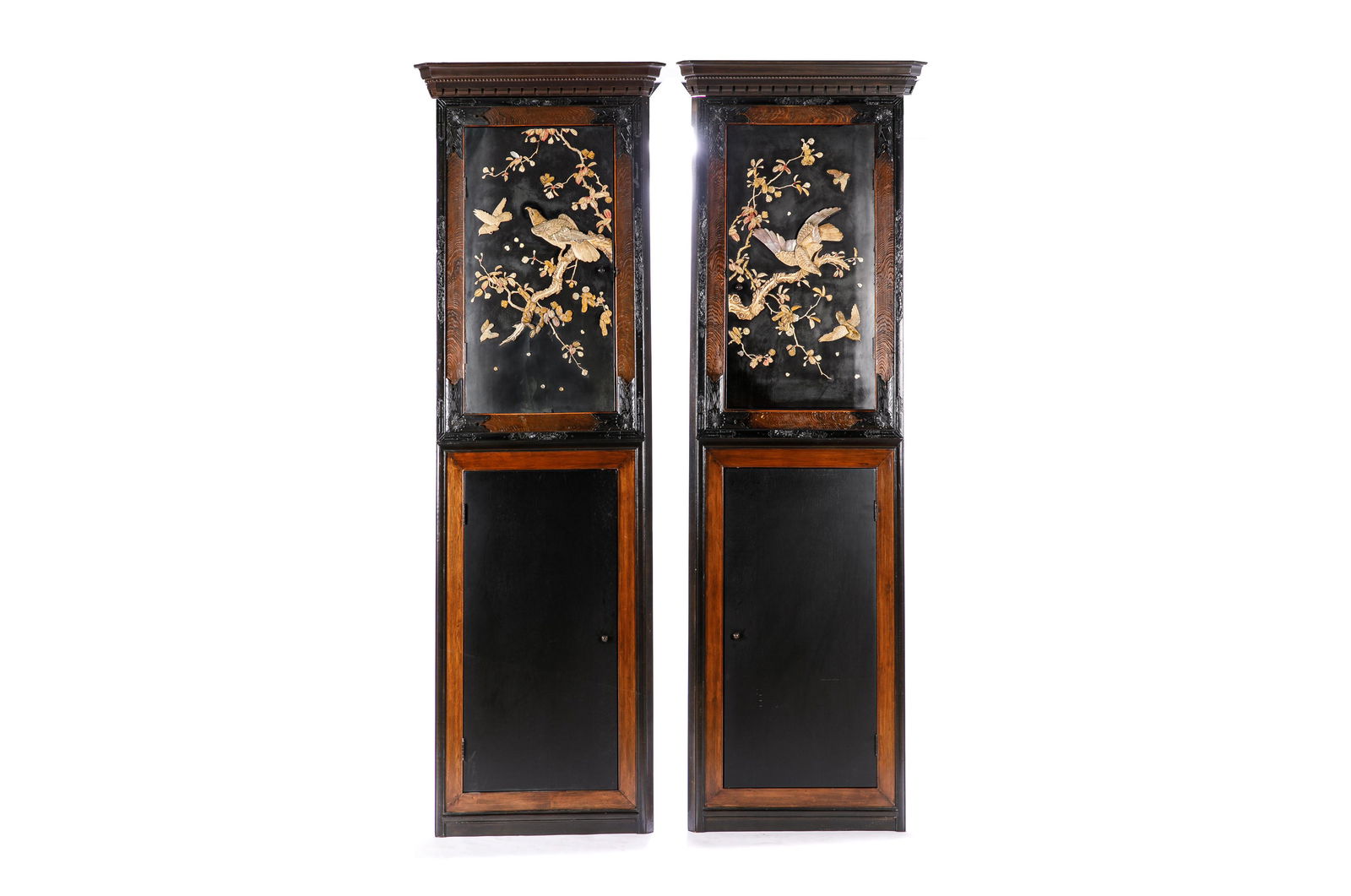PAIR OF CORNER CABINETS (1 of 5)