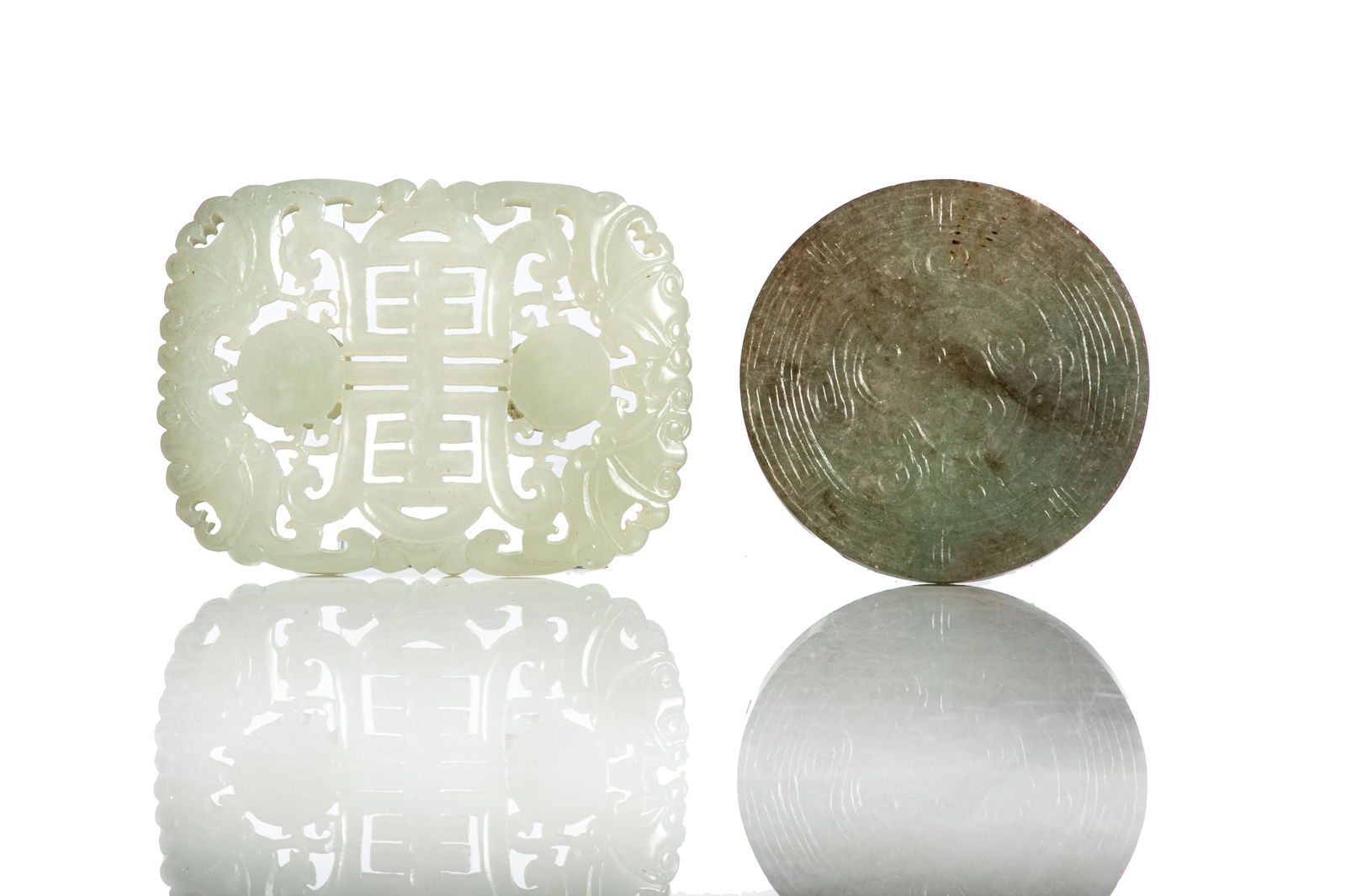 TWO JADE BELT HOOKS (1 of 2)