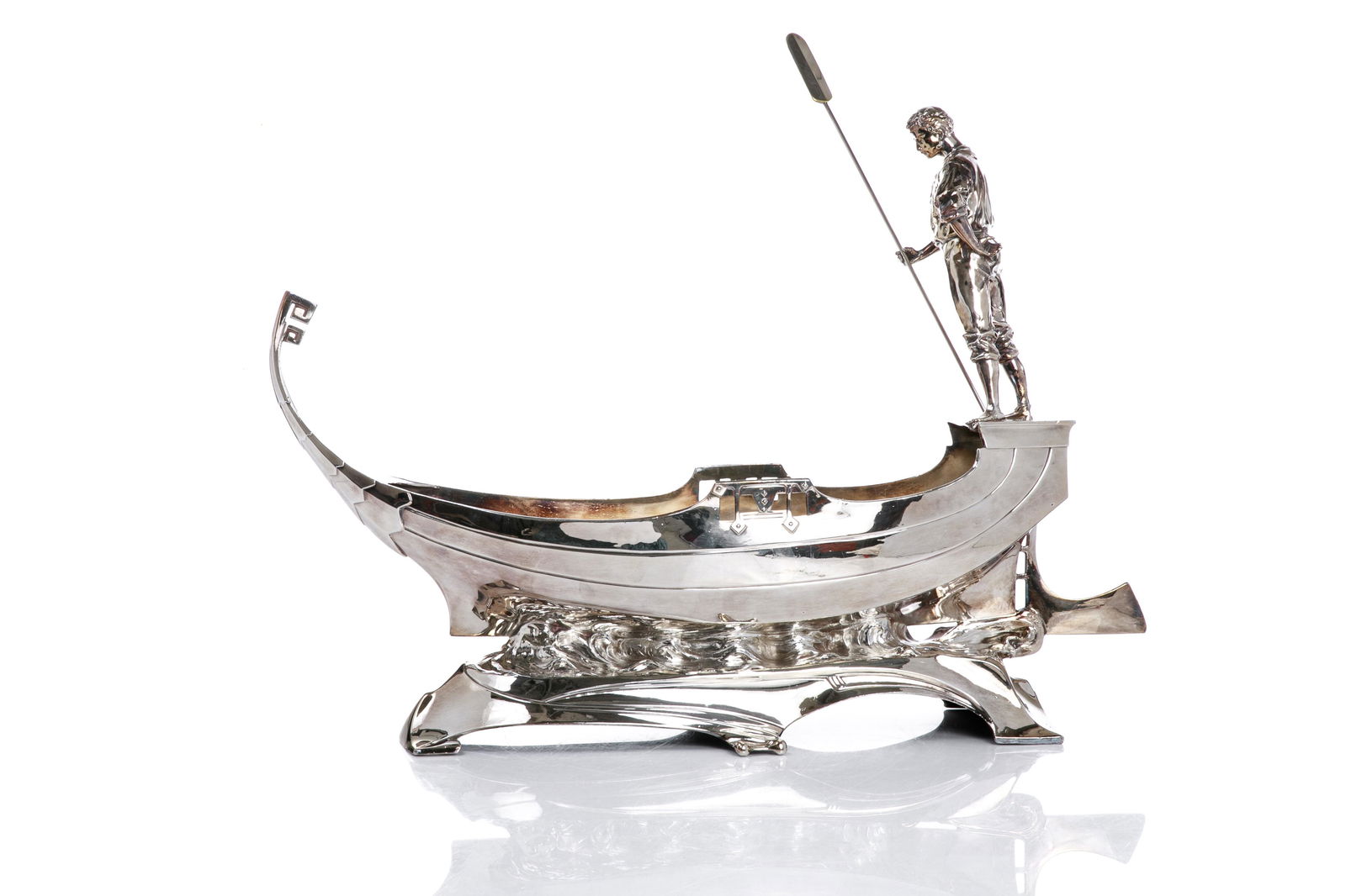 GERMAN WMF SILVERPLATE GONDOLA CENTREPIECE (1 of 4)
