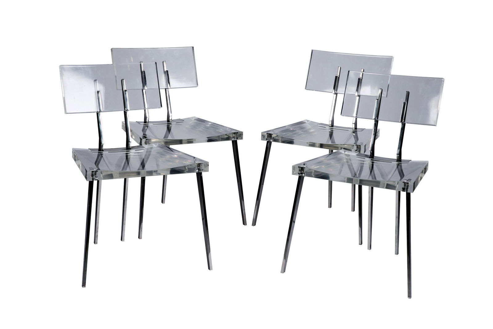 SET OF SEVEN FRENCH MCM SIDE CHAIRS (1 of 6)