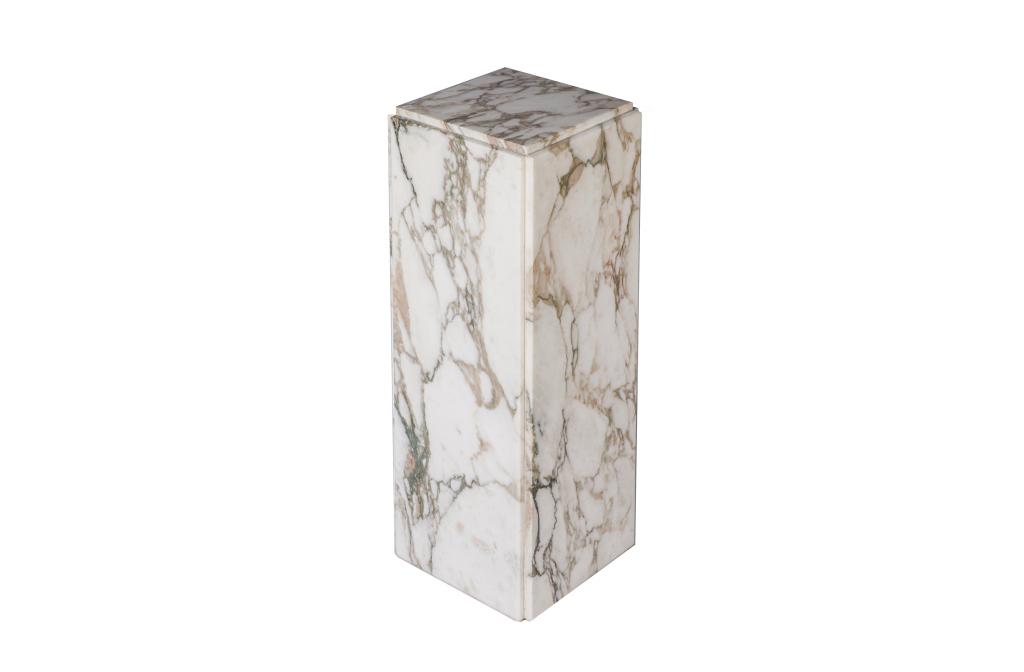 WHITE MARBLE PEDESTAL STAND (1 of 2)
