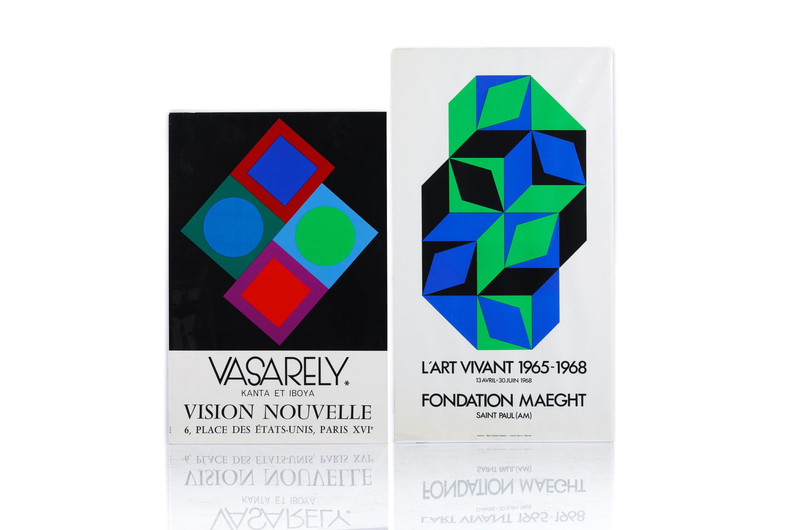 TWO VICTOR VASARELY POSTERS (1 of 1)