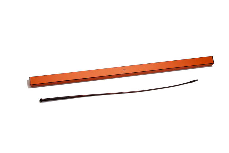 Hermes Equestrian Leather Horse Whip Crop