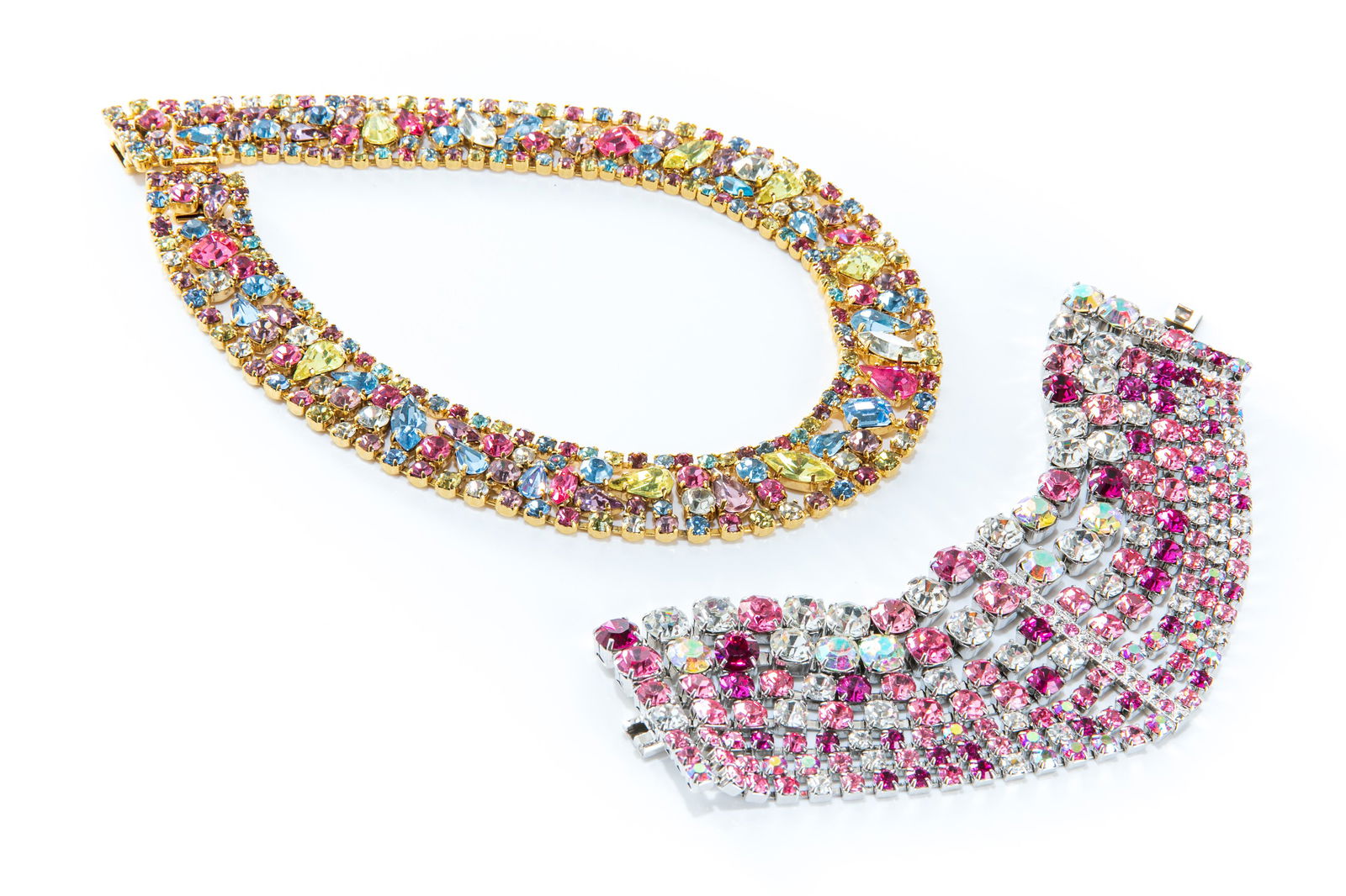 VINTAGE CRISTOBAL NECKLACE & RHINESTONE BRACELET (1 of 5)