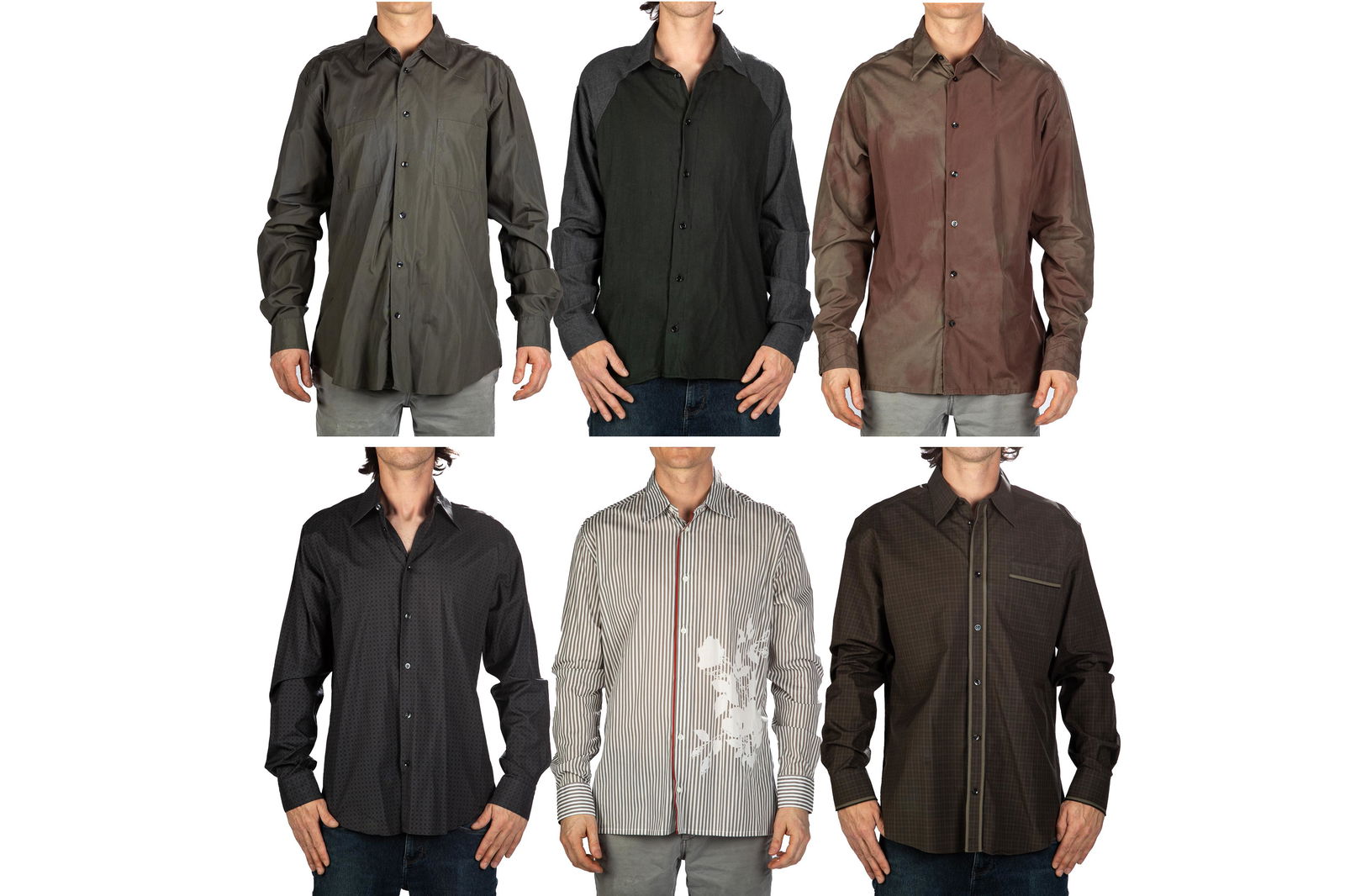 SIX MEN'S HERMES SHIRTS (1 of 6)