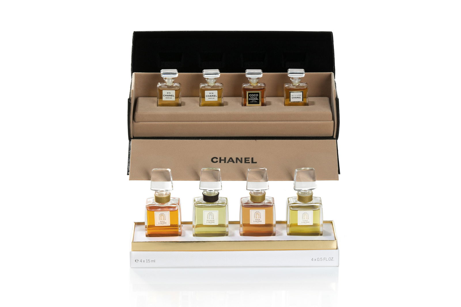 VINTAGE BOX SETS OF CHANEL AND LANCOME PARFUM (1 of 6)