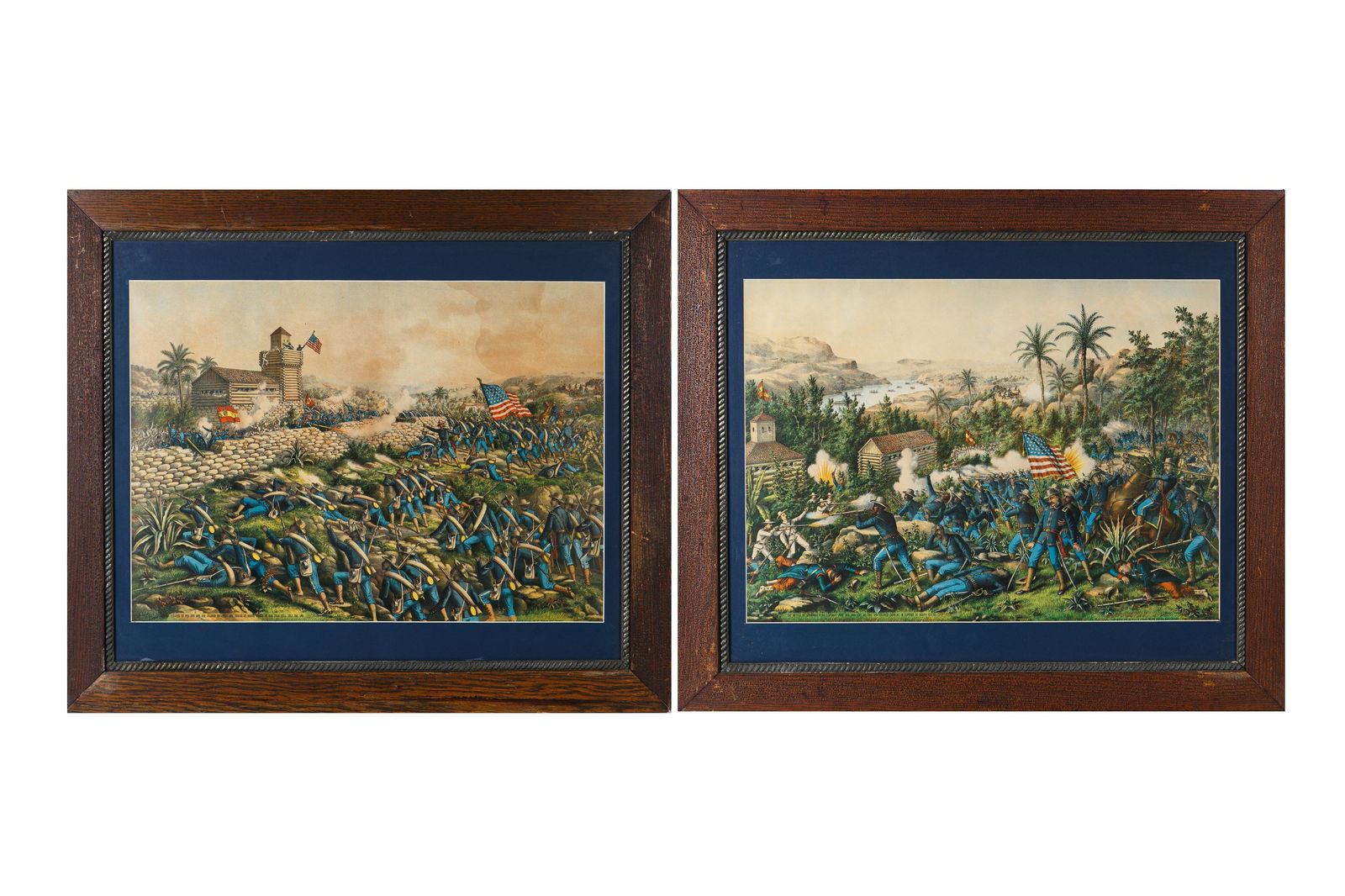 [AFRICAN-AMERICAN] 2 FRAMED LITHOGRAPHS (1 of 7)