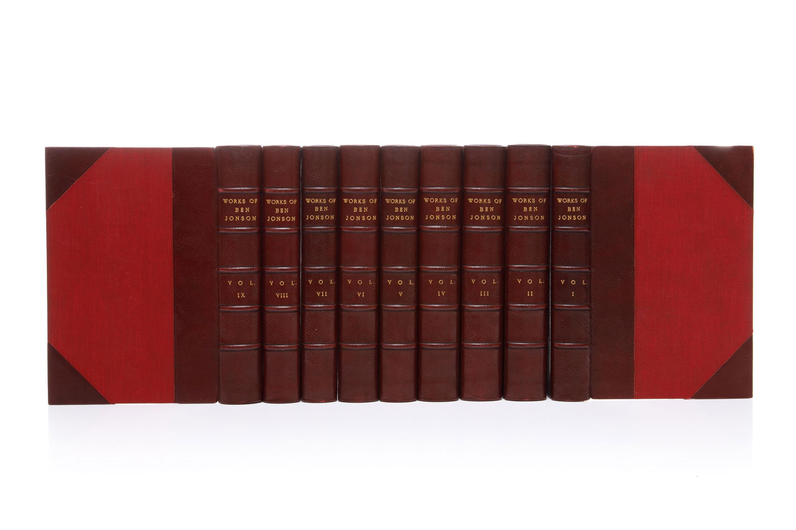 JONSON, BEN THE WORKS 9 VOLUMES 1875 (1 of 2)