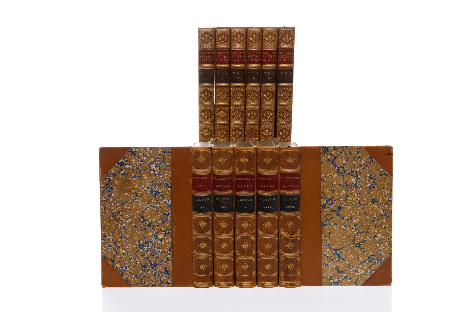 [BINDINGS] PLUTARCH LIVES & ROLLIN ANCIENT HISTORY (1 of 3)