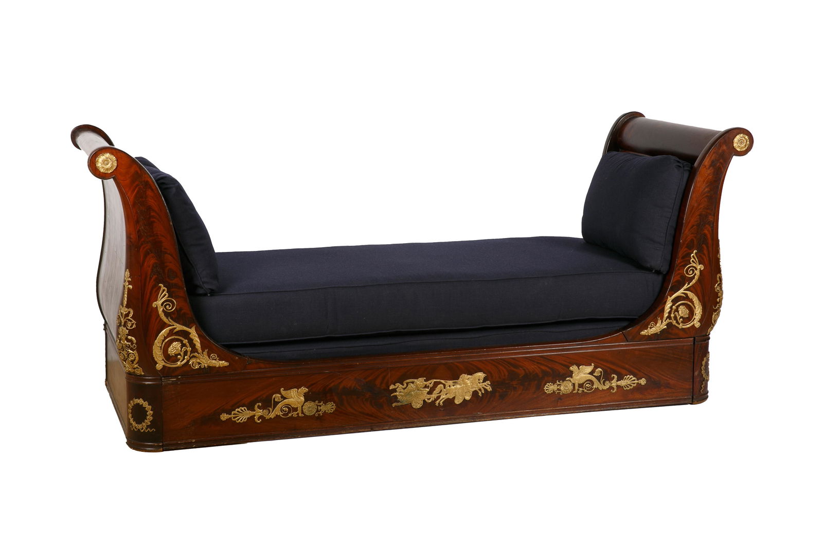 FRENCH EMPIRE MAHOGANY DAY BED (1 of 4)
