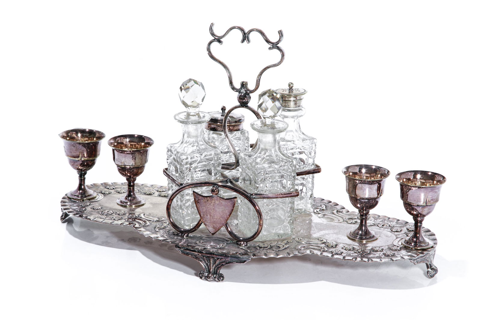 VICTORIAN SILVERPLATE BREAKFAST CRUET (1 of 8)