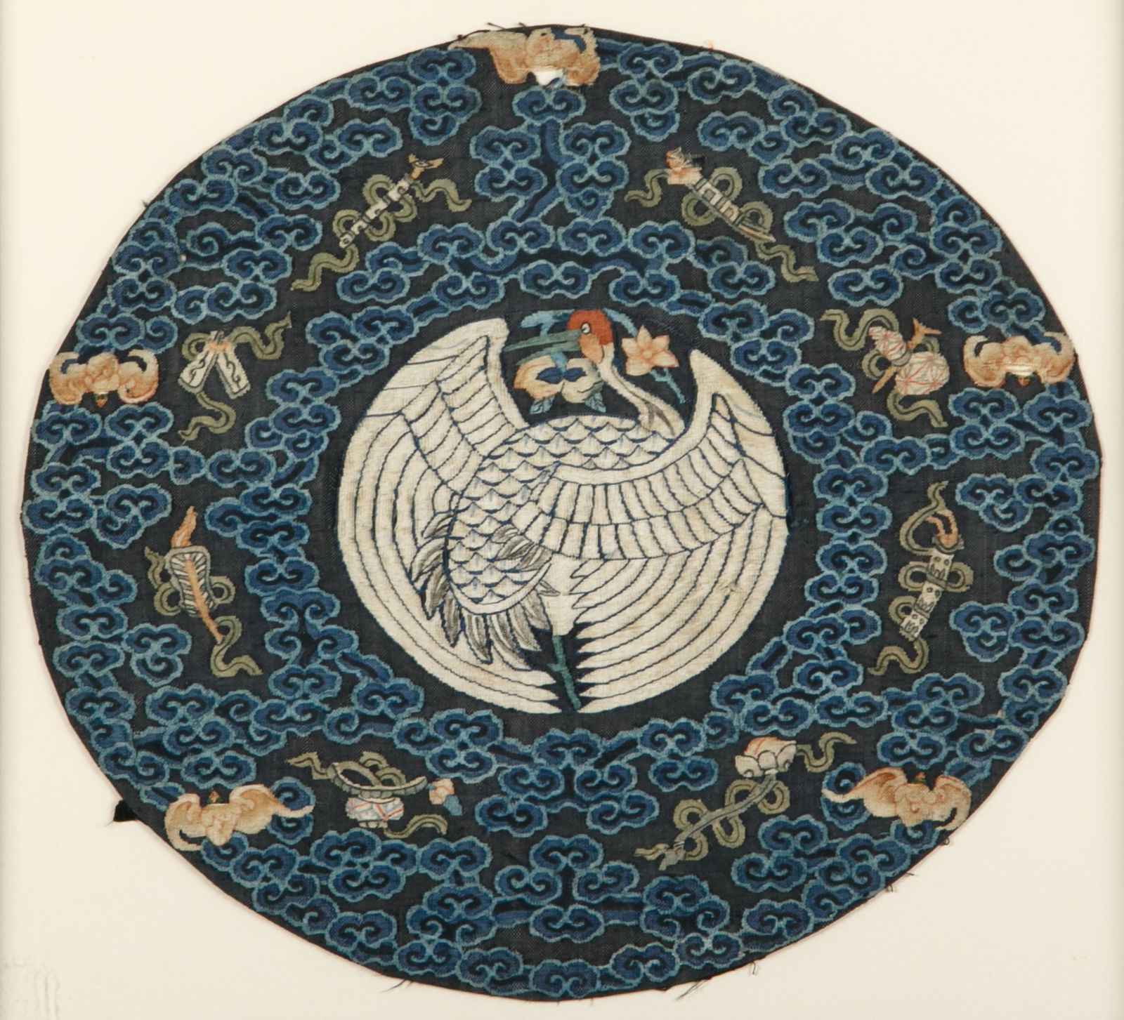 FRAMED CHINESE EMBROIDERED KESI TEXTILE (1 of 2)