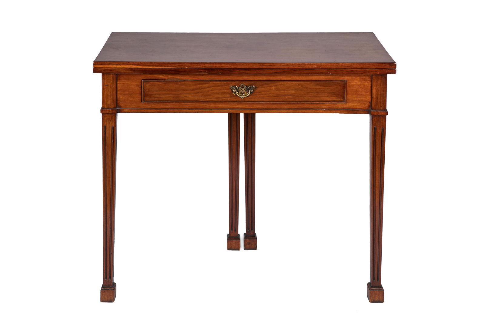 LATE 18TH C CHINESE EXPORT MAHOGANY TEA TABLE (1 of 4)
