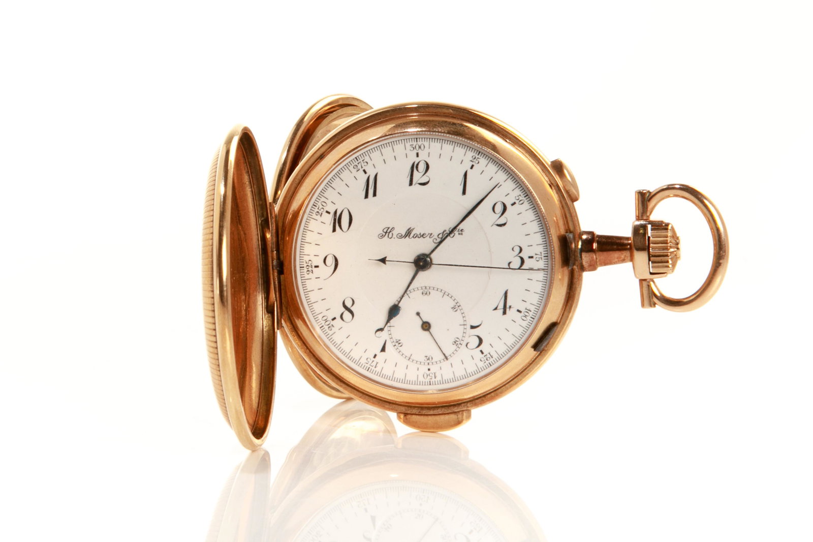 14K GOLD SWISS POCKET WATCH, 121g (1 of 9)