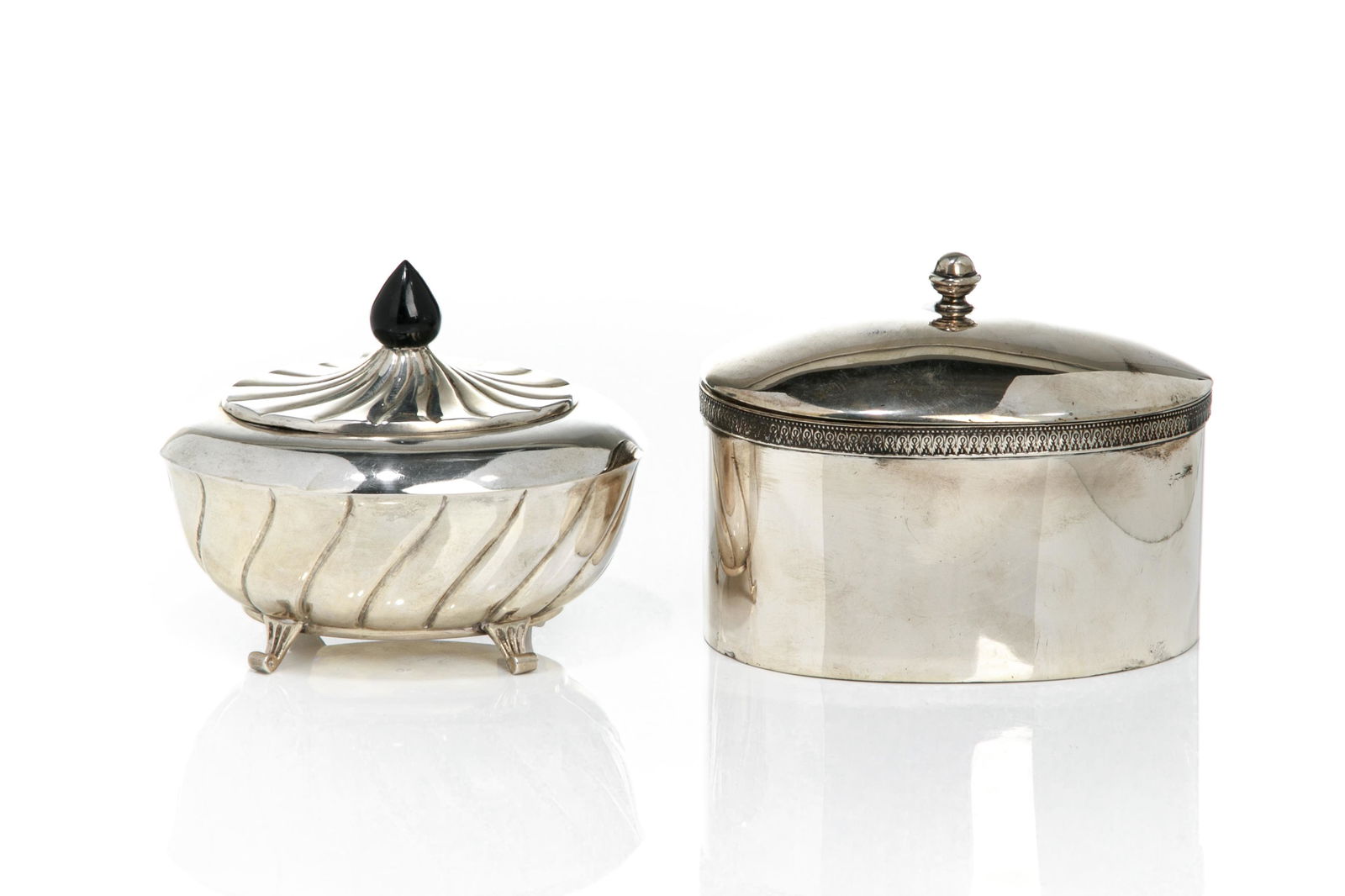 CONTINENTAL SILVER SUGAR BOXES, 536g (1 of 7)