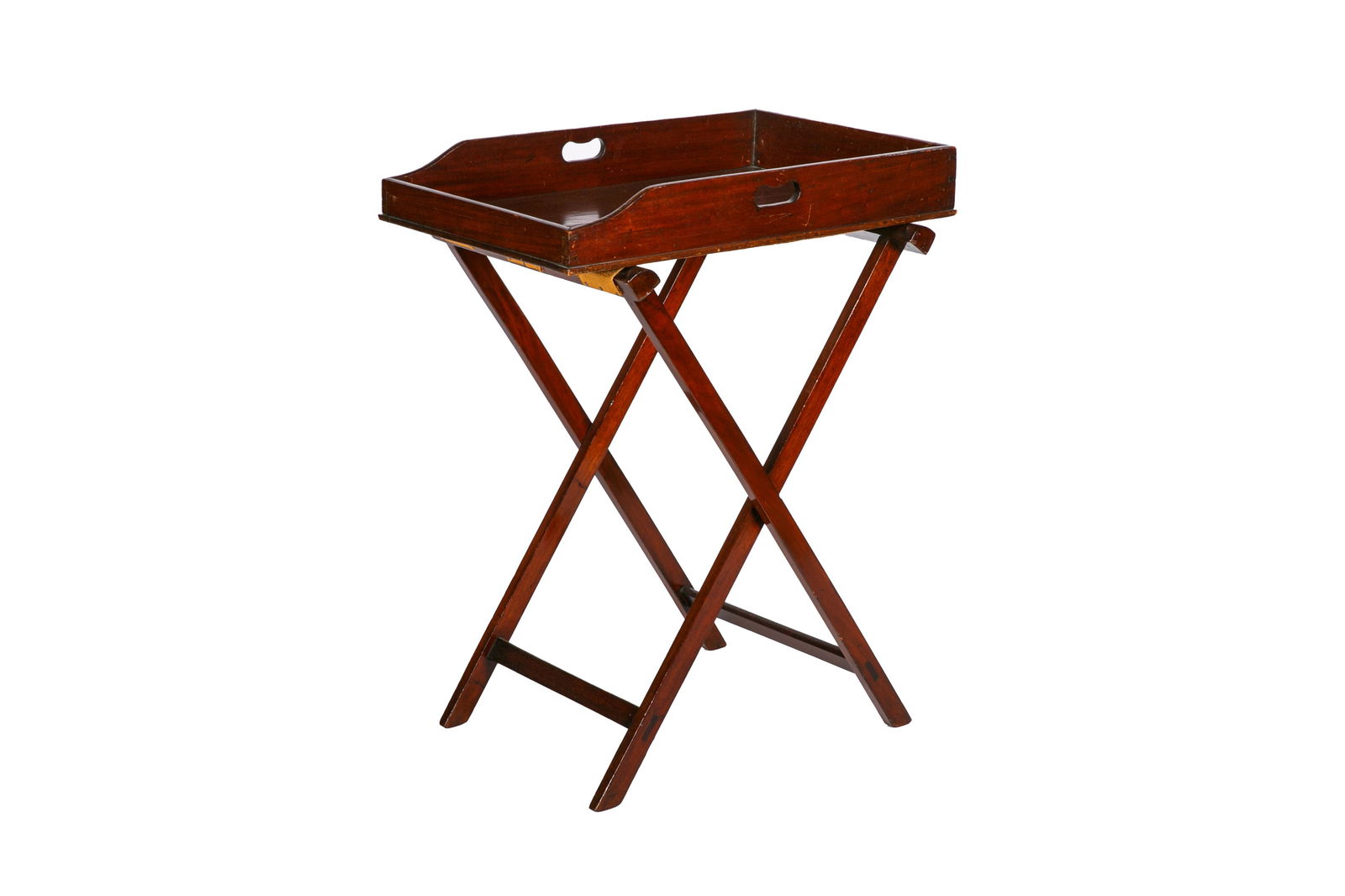 GEORGE III MAHOGANY TRAY ON STAND (1 of 4)