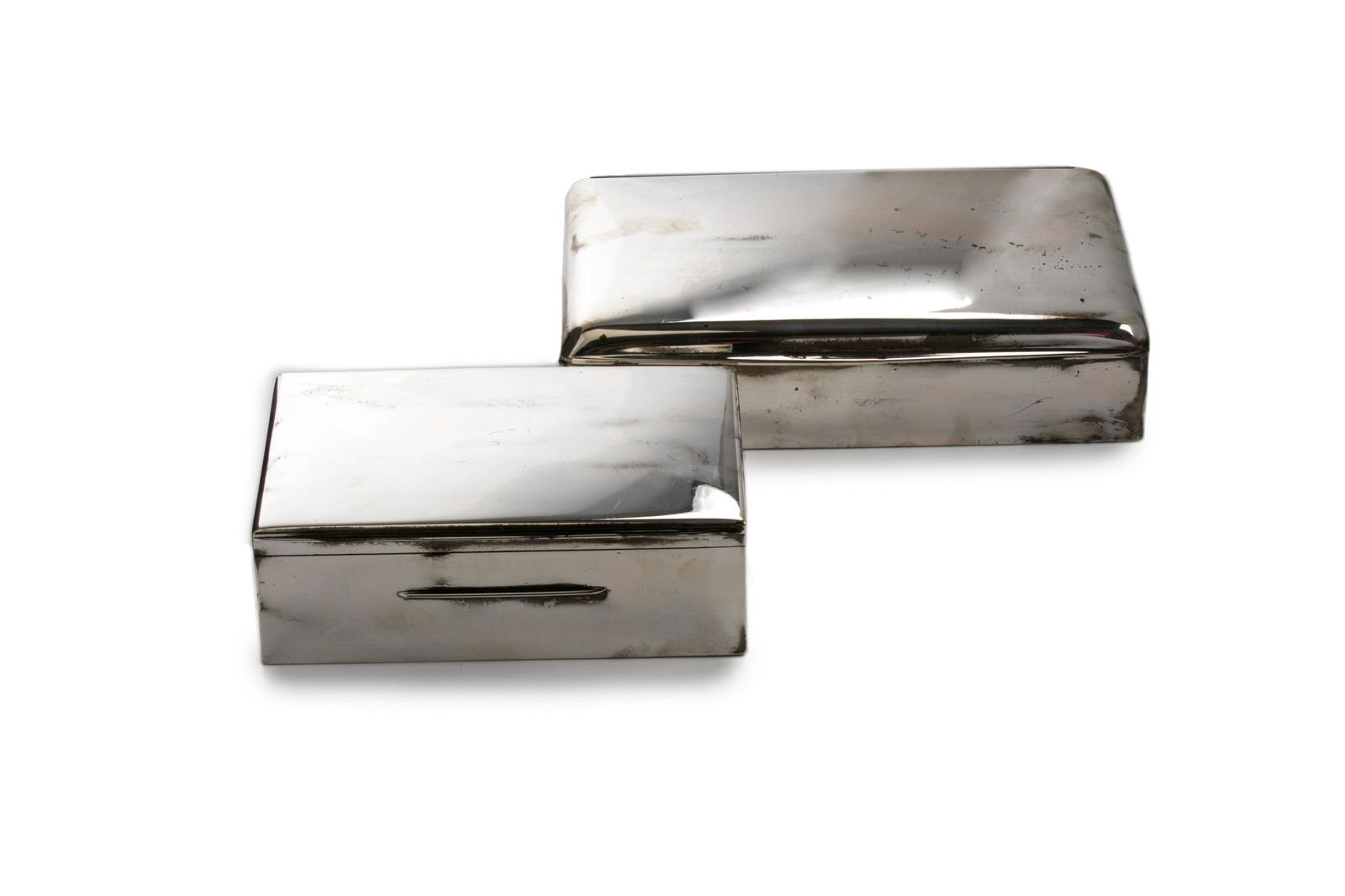 TWO SILVER AUSTRO-HUNGARIAN HUMIDORS (1 of 6)