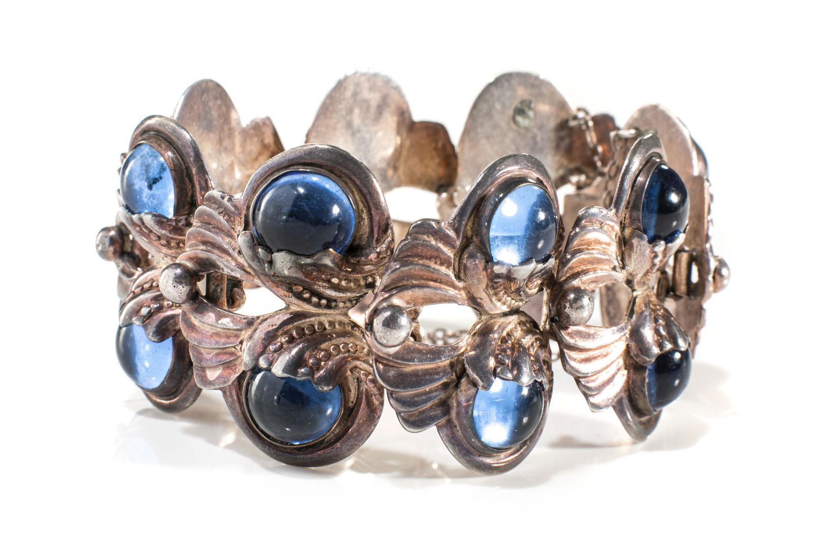 MARGOT DE TAXCO MEXICAN SILVER BRACELET, 83g (1 of 1)