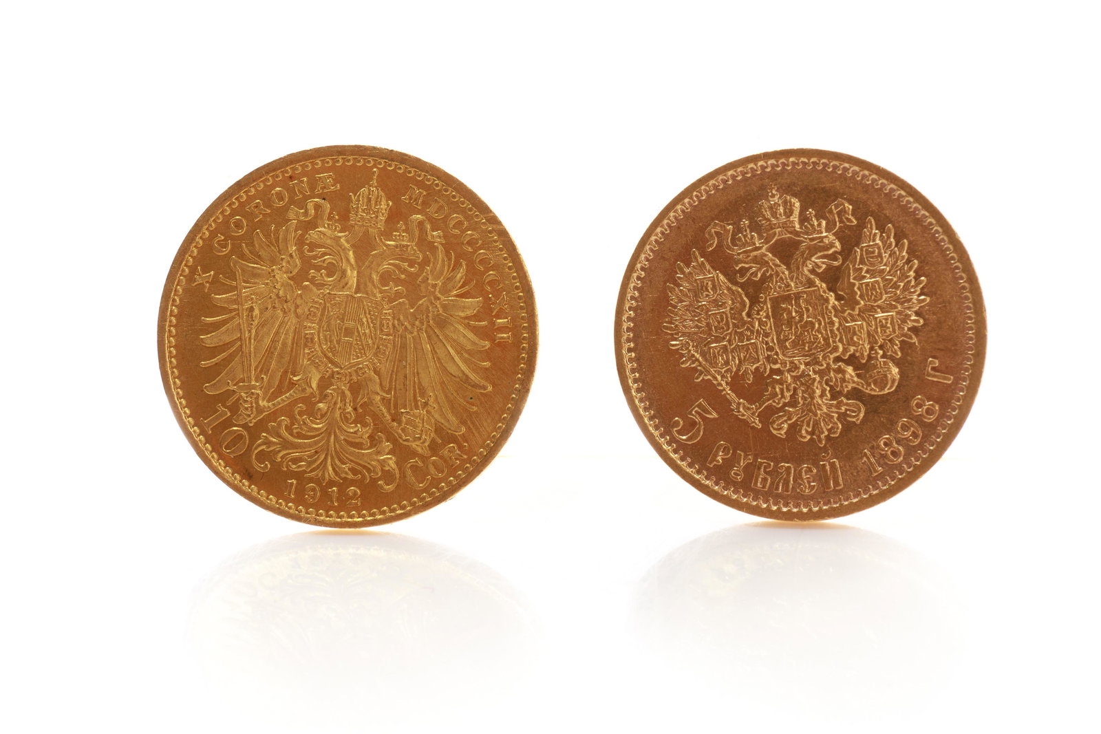 TWO EUROPEAN  GOLD COINS, 8g (1 of 2)