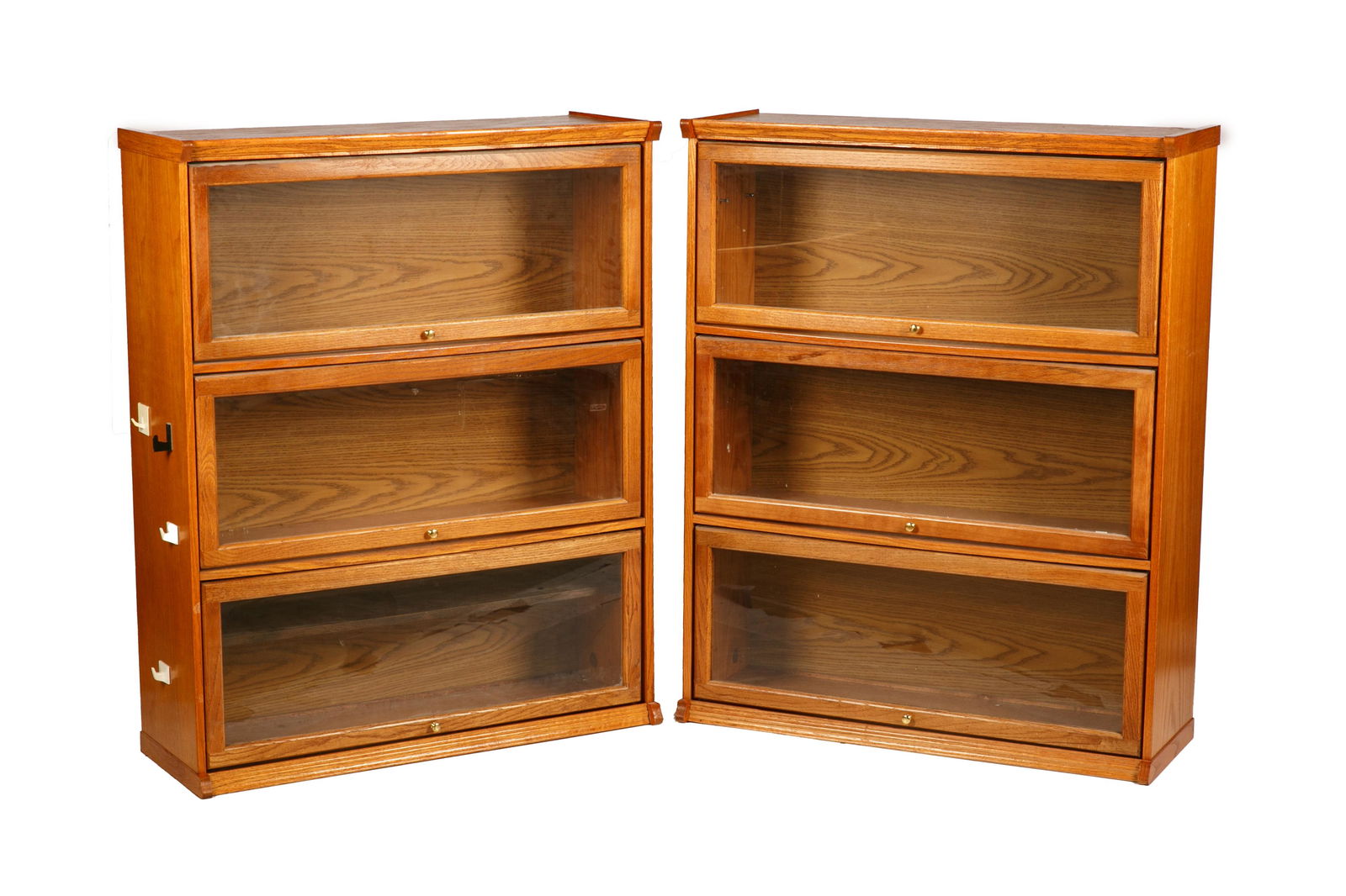 PAIR OF BARRISTER STACKING BOOKCASES (1 of 3)