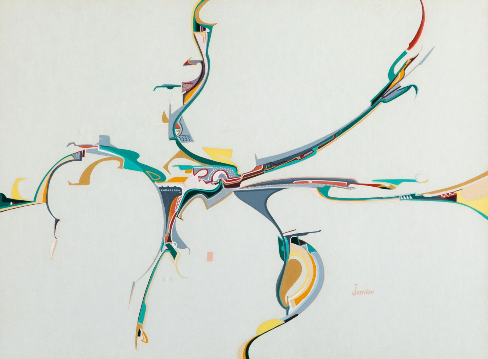 ALEX JANVIER (First Nations, b. 1935) (1 of 5)
