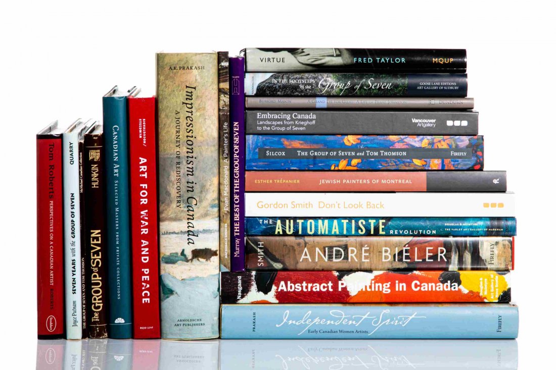 COLLECTION OF ASSORTED CANADIAN ART BOOKS: Daina Augaitis, Gordon Smith- Donâ€™t Look Back (br> A.K. Prakash, Independent Spirit: Early Canadian Women ArtistsF rances K Smith; Philippe Baylaucq, Andre Bieler, an artist's life and times Ro