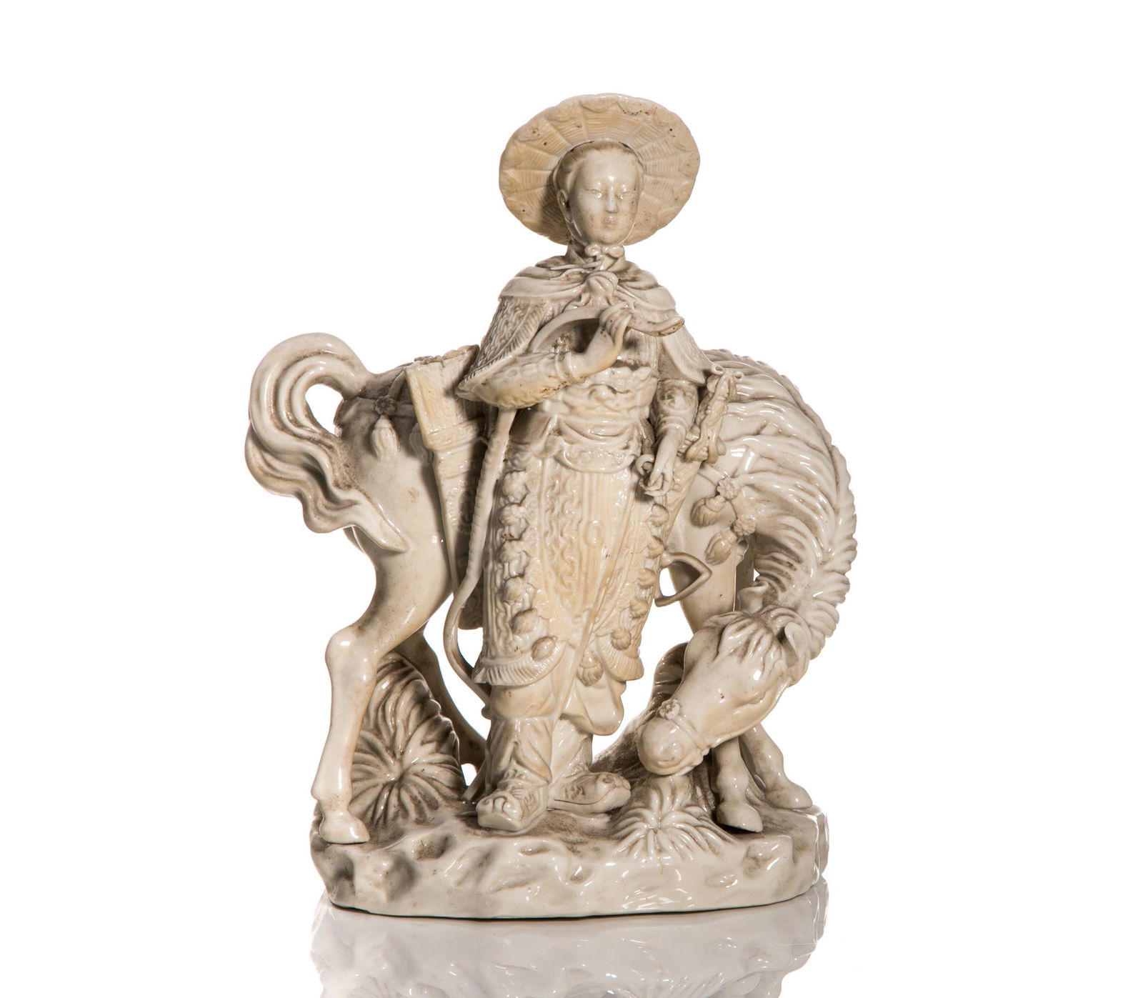 BLANC DE CHINE PORCELAIN FIGURAL GROUP (1 of 5)