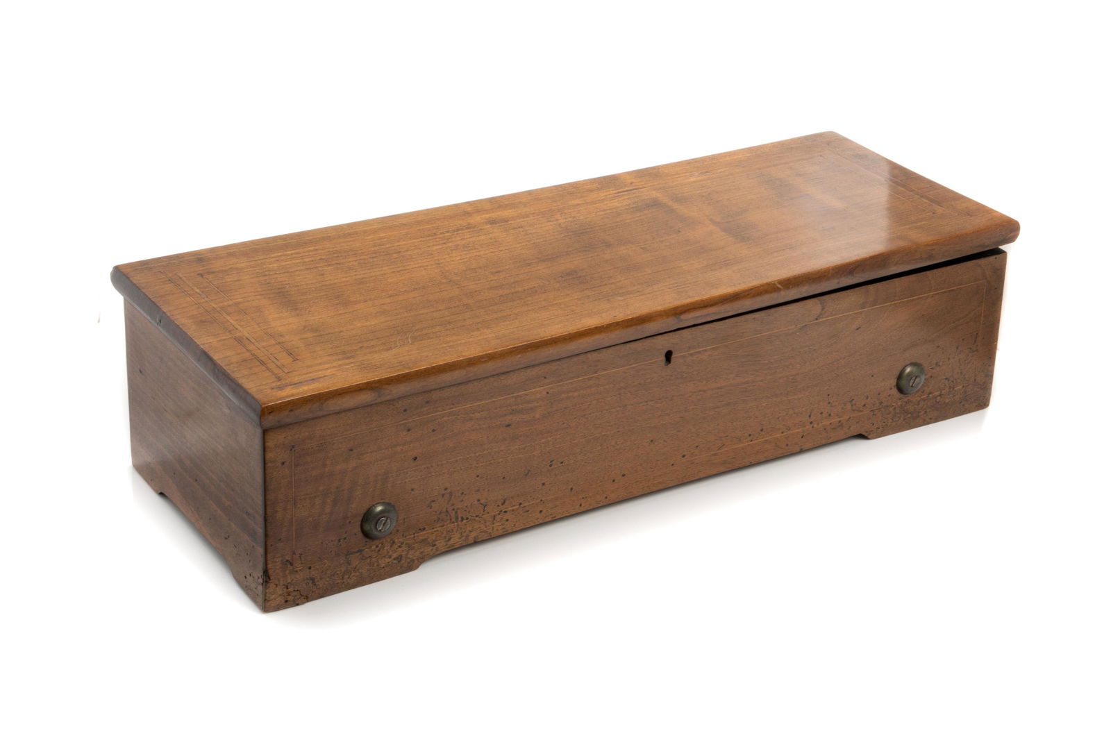 ANTIQUE SWISS WOOD CASED MUSIC BOX (1 of 3)