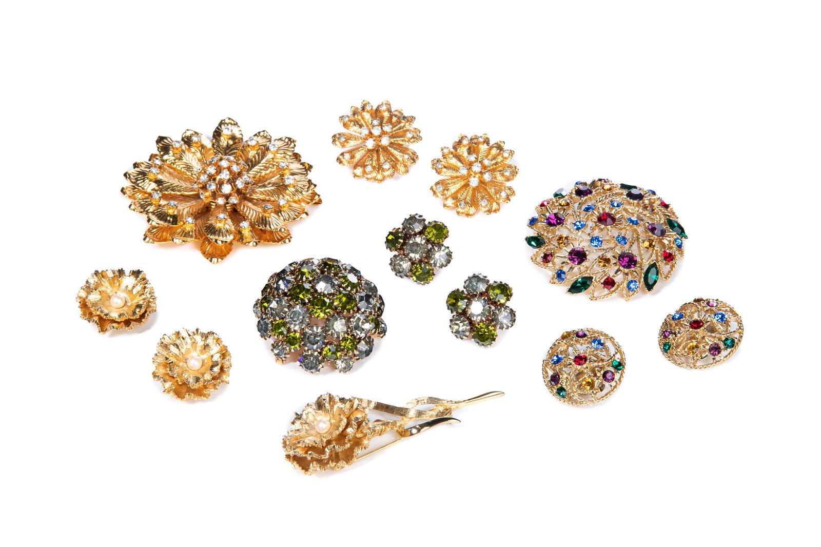 VINTAGE BROOCH & EARRING SETS (1 of 1)