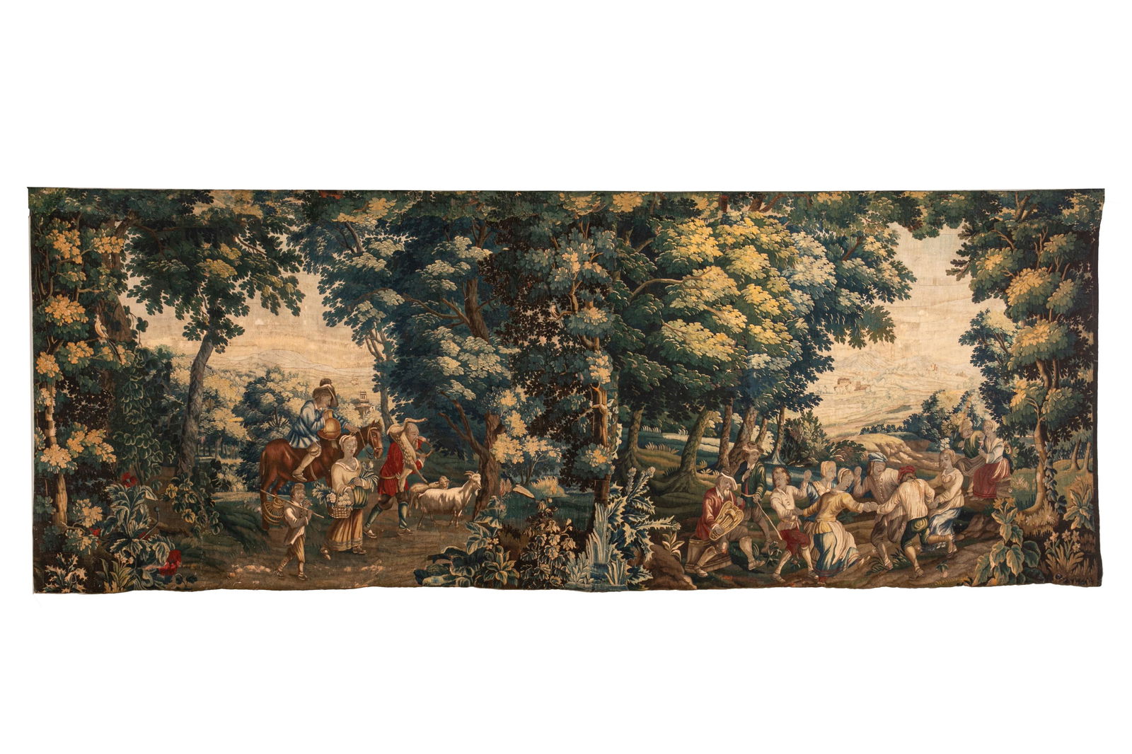 17th C LARGE LILLE PASTORAL TAPESTRY (1 of 7)