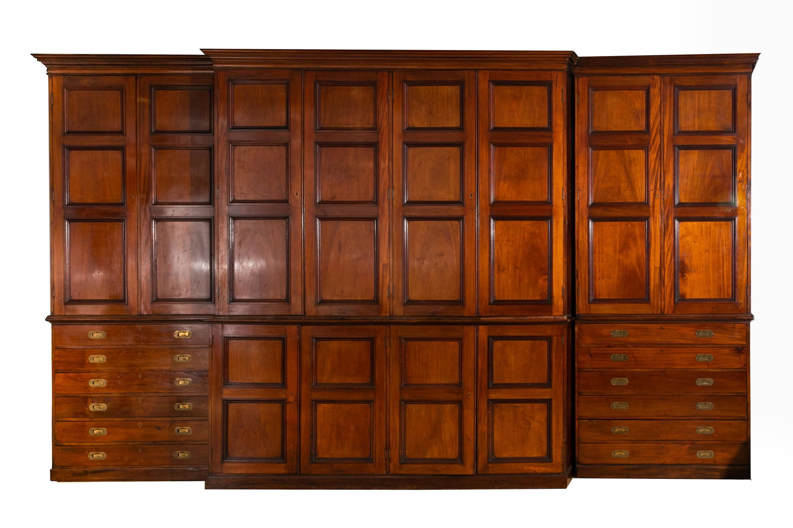 MID 19th C ENGLISH GRAND LIBRARY BOOKCASE (1 of 9)