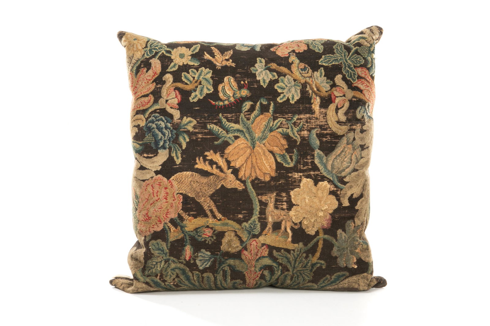 ANTIQUE NEEDLEWORK PANEL AS CUSHION (1 of 6)