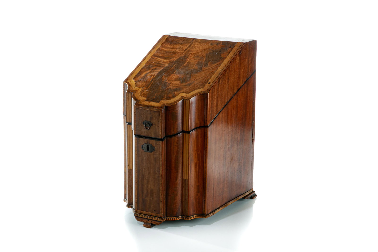 GEORGE III MAHOGANY SILVER FLATWARE CANTEEN (1 of 5)