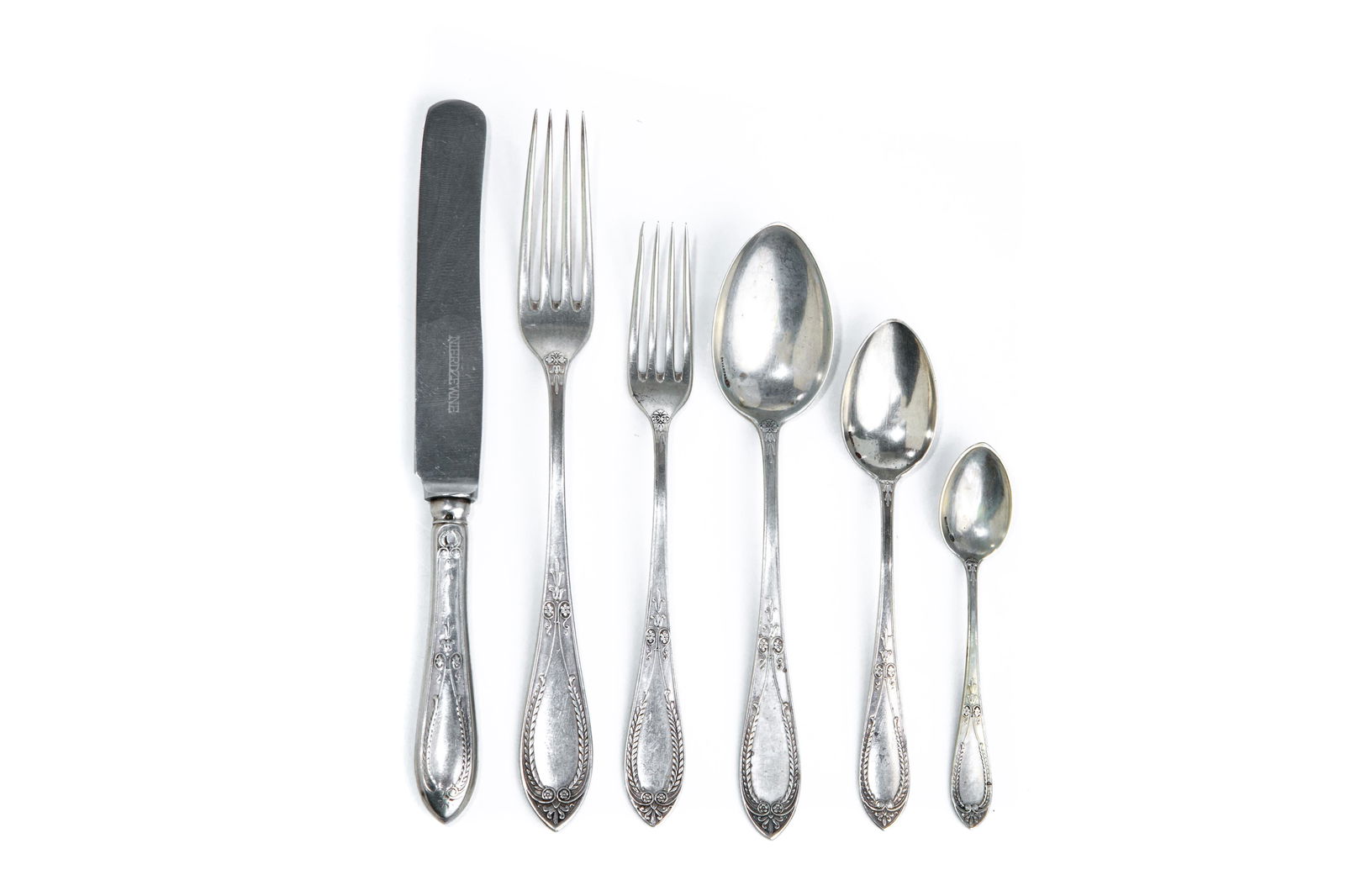 50 PCS POLISH SILVER FLATWARE SERVICE, 1,660g (1 of 2)