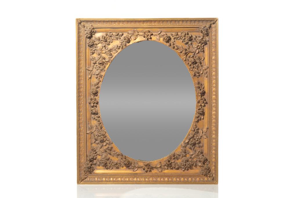 ORNATE FRAMED OVAL MIRROR (1 of 1)