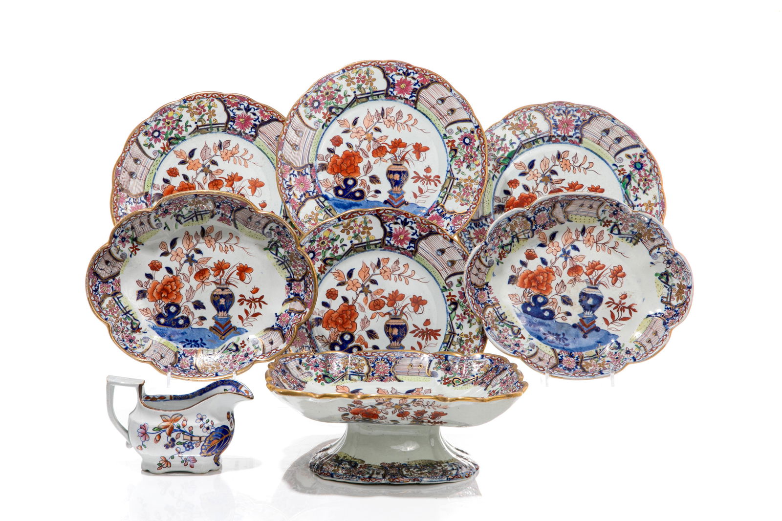 EIGHT PIECES OF ENGLISH MASON'S IRONSTONE (1 of 4)