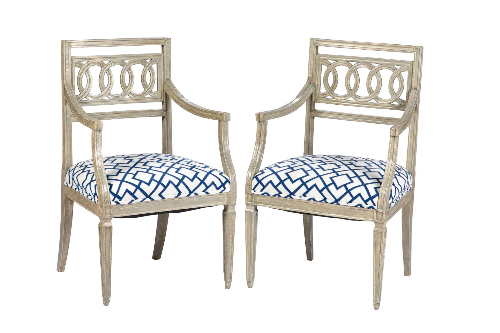 FIVE ANTIQUE FRENCH DIRECTOIRE CHAIRS (1 of 3)